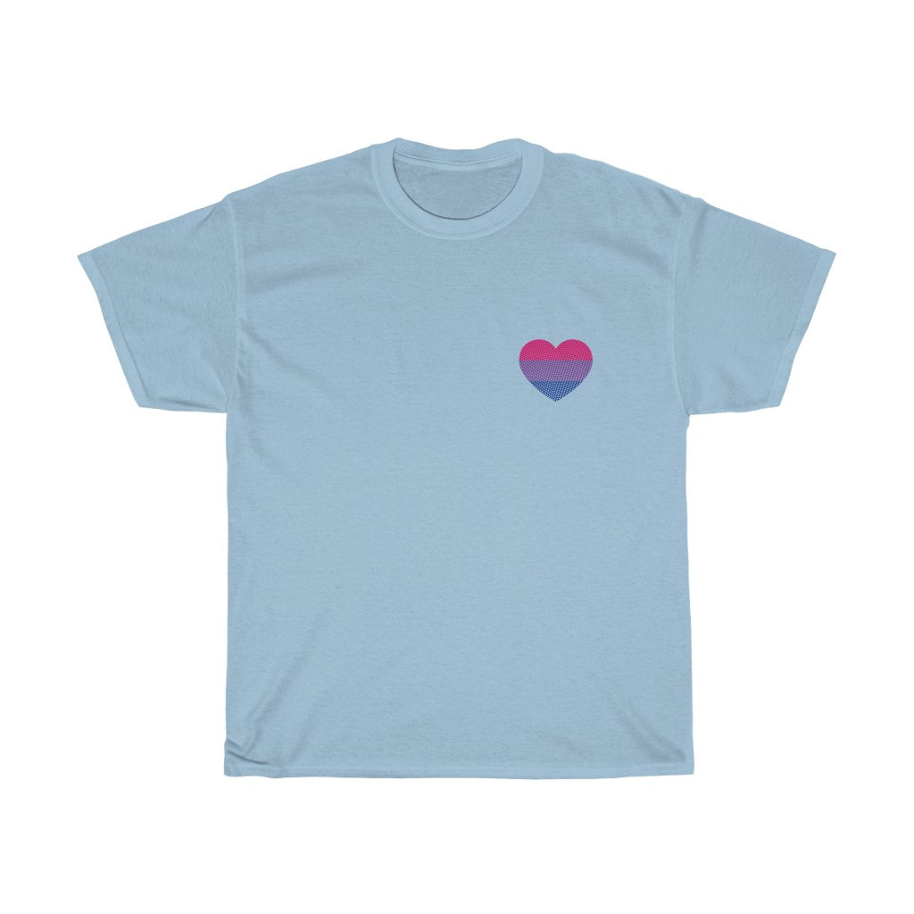 Bisexual Heart Short Sleeve Unisex T-Shirt