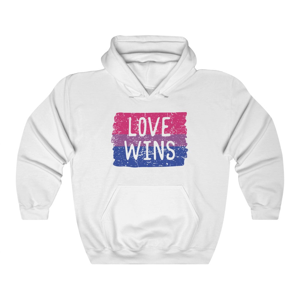Bisexual Flag "Love Wins" Unisex Hoodie