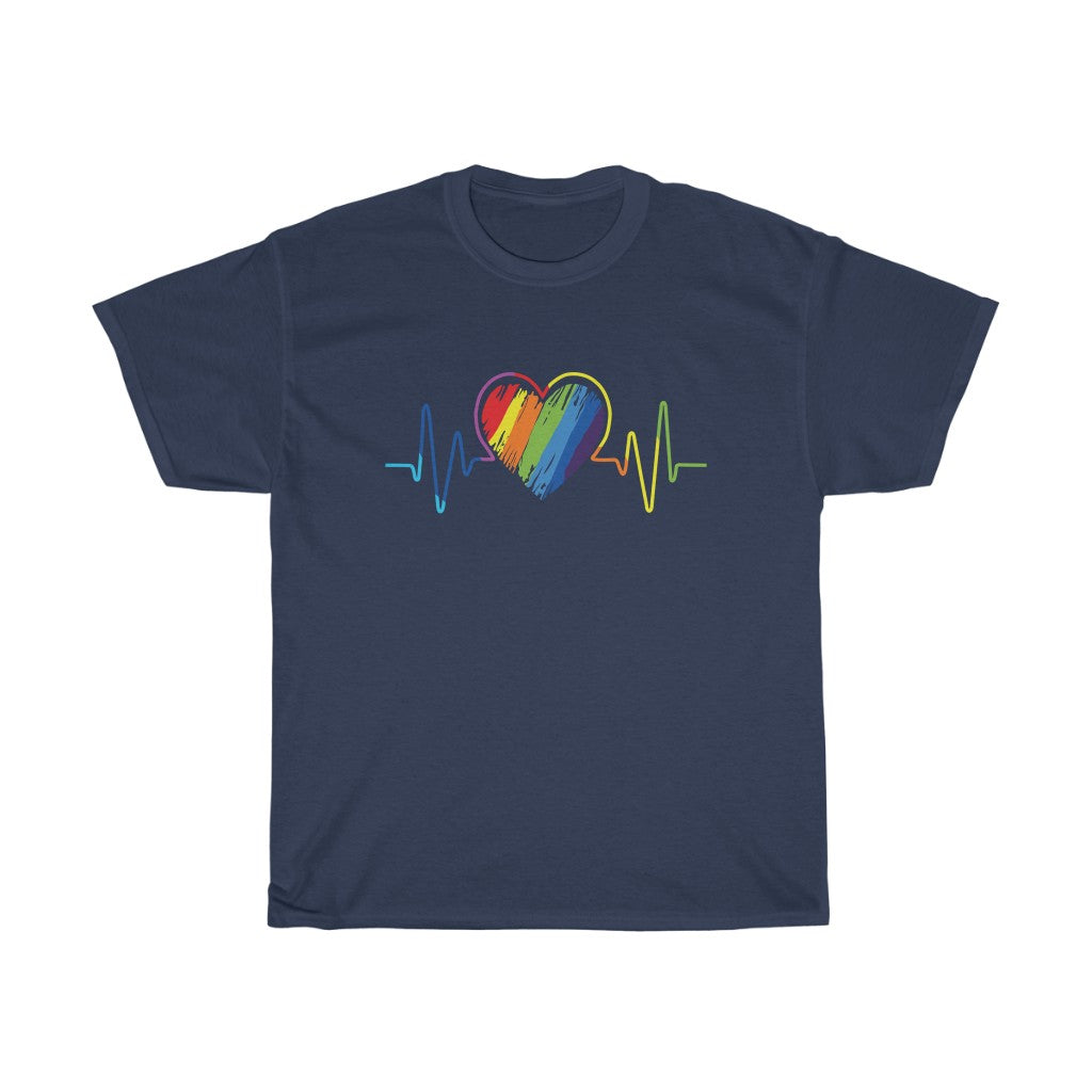 Heartbeat Short Sleeve Unisex T-Shirt