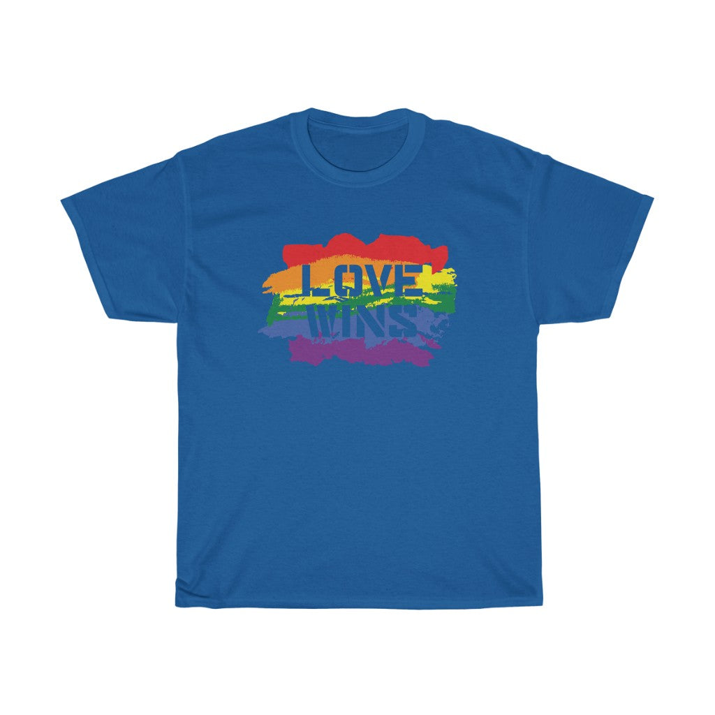 Rainbow "Love Wins" Short-Sleeve Unisex T-Shirt
