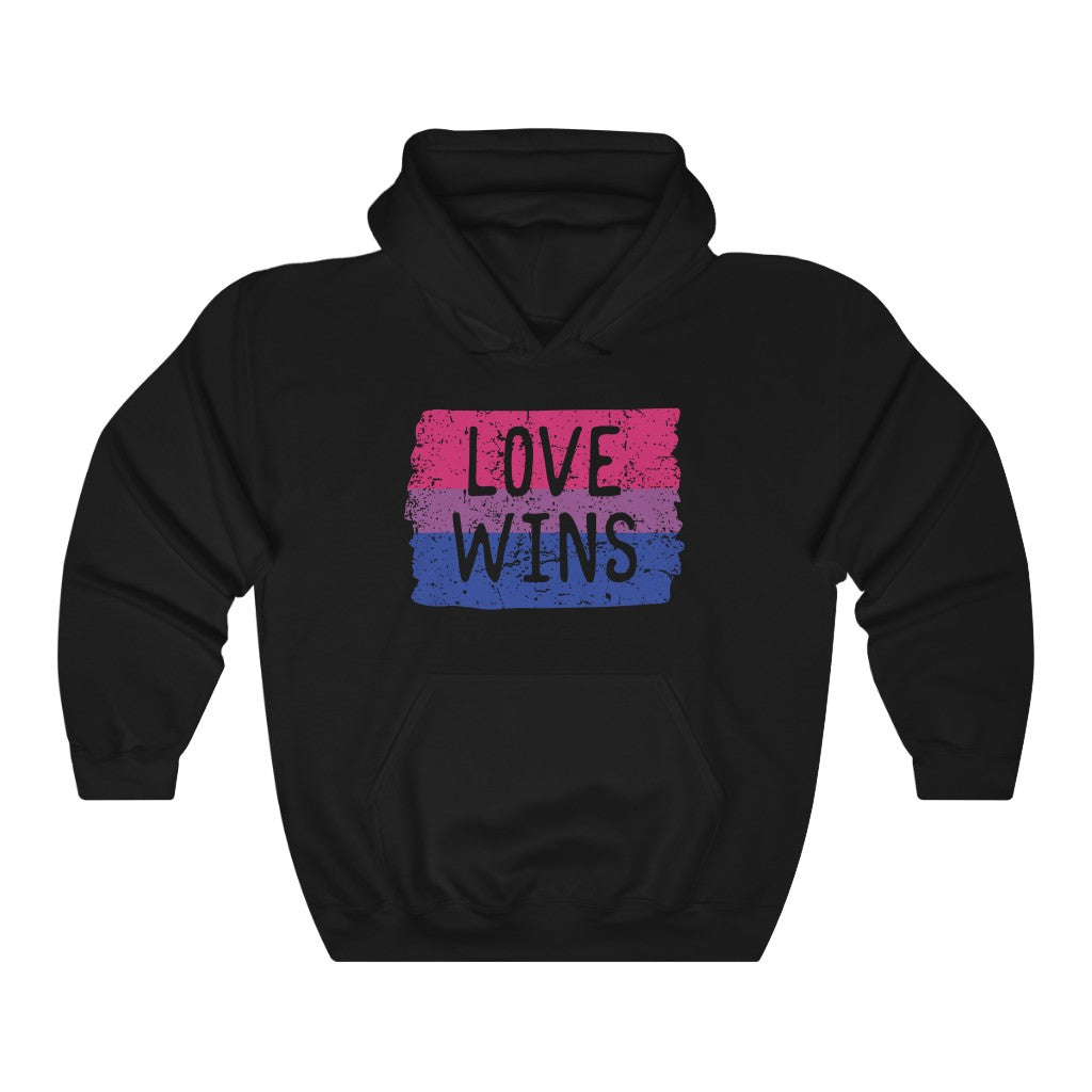 Bisexual Flag "Love Wins" Unisex Hoodie
