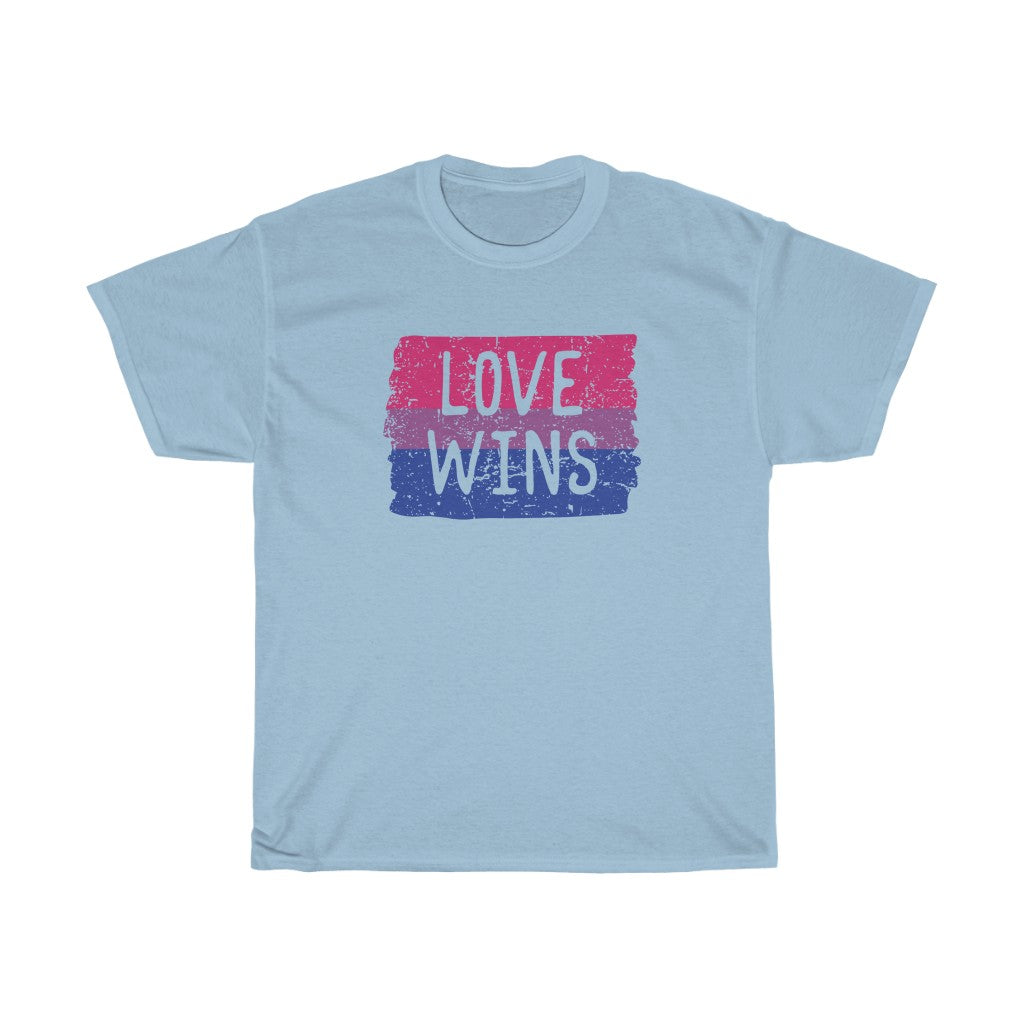 Bisexual Flag "Love Wins" Short-Sleeve Unisex T-Shirt