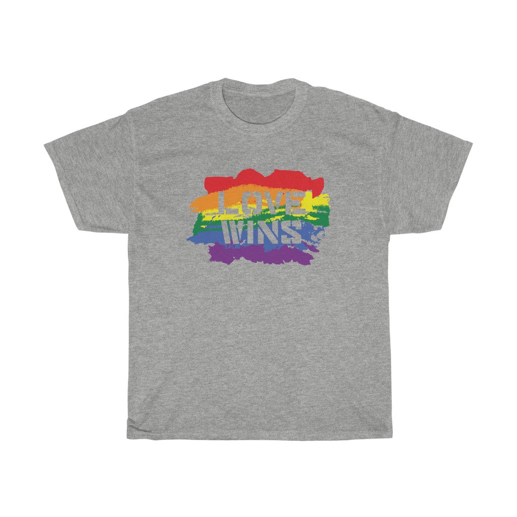 Rainbow "Love Wins" Short-Sleeve Unisex T-Shirt