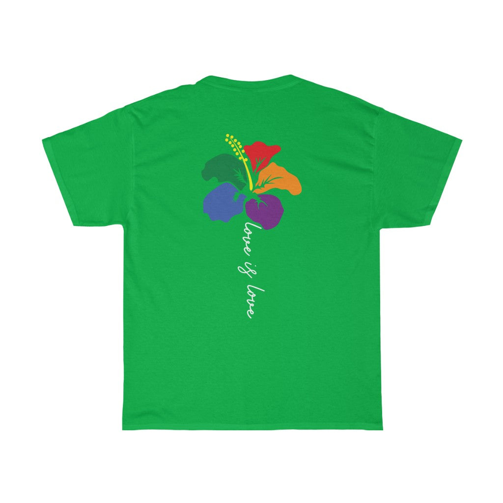 "Love is Love" Flower Stem Short-Sleeve Unisex T-Shirt