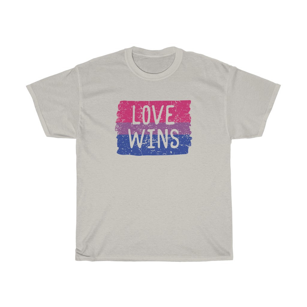 Bisexual Flag "Love Wins" Short-Sleeve Unisex T-Shirt