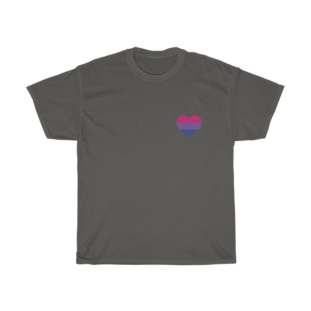Bisexual Heart Short Sleeve Unisex T-Shirt
