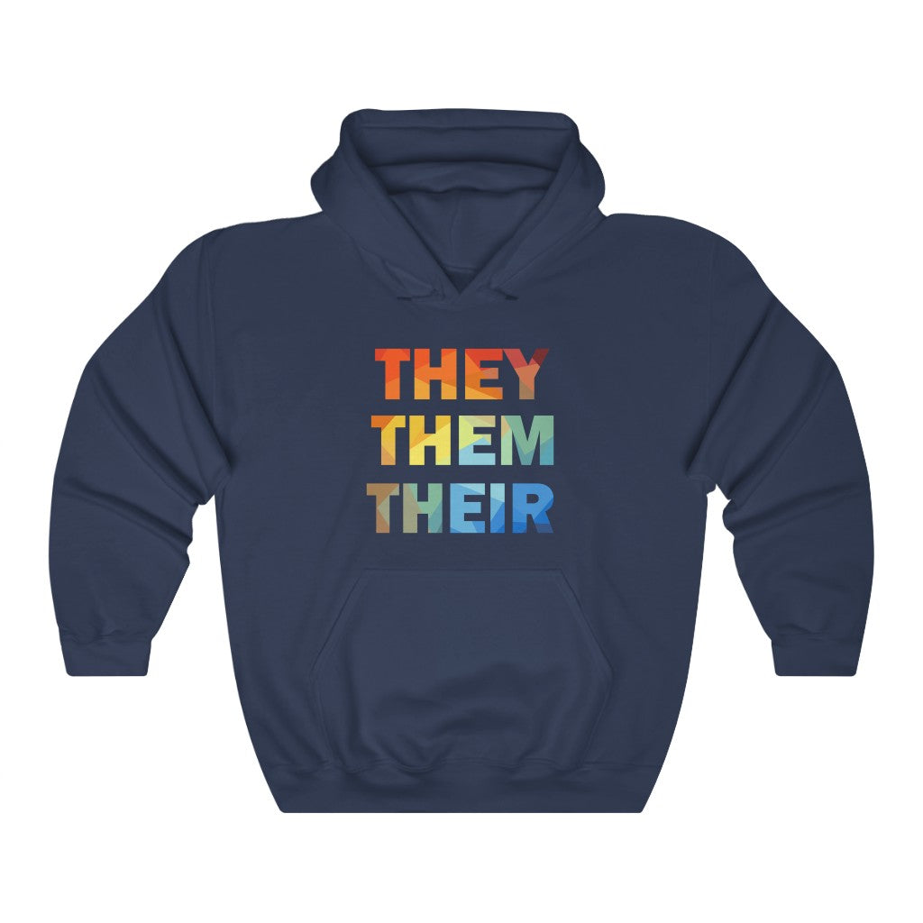 They Them Their Unisex Hoodie