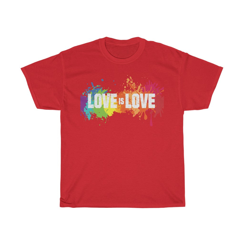 "Love is Love" Splash Short Sleeve Unisex T-Shirt