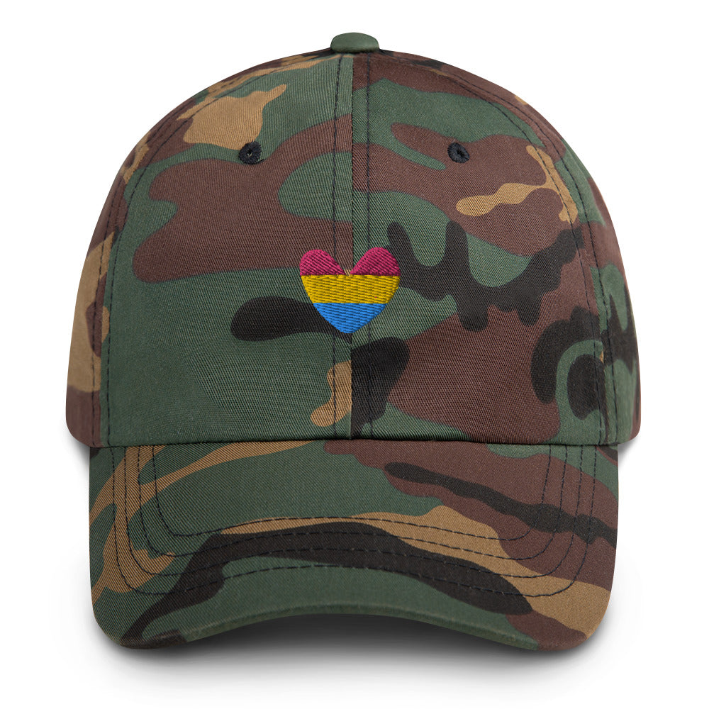 Pansexual Heart Dad Hat